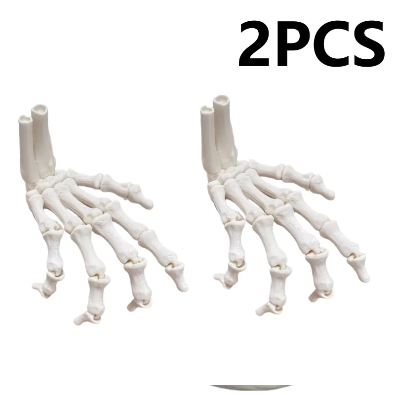 Halloween Bone Decoration, 3D Hand Bone Ornaments 2-Piece Set