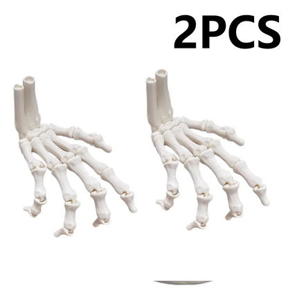 Halloween Bone Decoration, 3D Hand Bone Ornaments 2-Piece Set