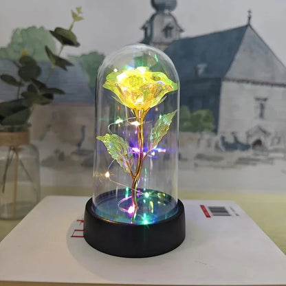 Artificial Rose LED Light Flower for Valentine’s Day Wedding Decor