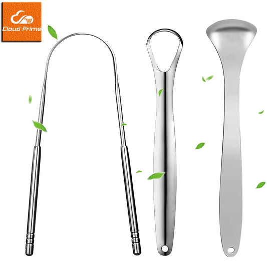 Stainless Steel Tongue Scraper U-Shaped Tongue Cleaner