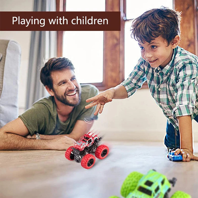 Pull Back Toy Car for Kids – 360° Stunt Off-Road Vehicle