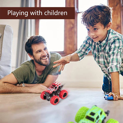 Pull Back Toy Car for Kids – 360° Stunt Off-Road Vehicle