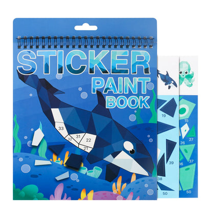 Sticker Activity Book for Kids, Sticker by Number Travel Toy