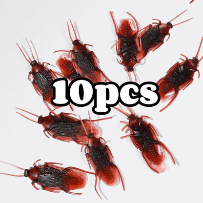 Fake Cockroach Toy 50PCS Realistic Halloween Prank Bugs