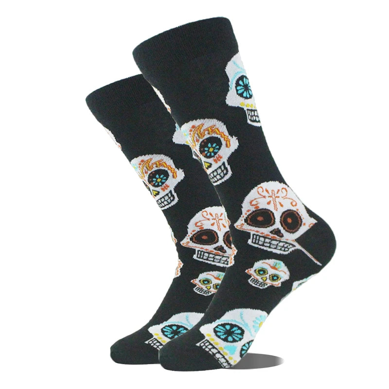 Men's Funny Socks, Novelty Cotton Crew Socks, Crazy Designs