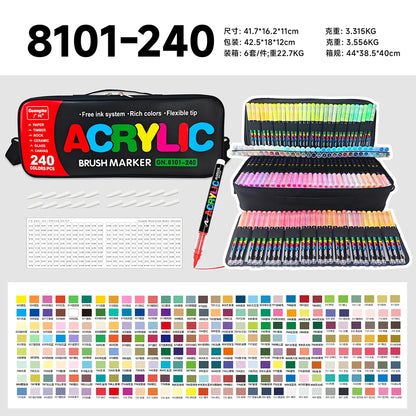 Acrylic Paint Markers Set – 12 to 240 Colors for Art & DIY
