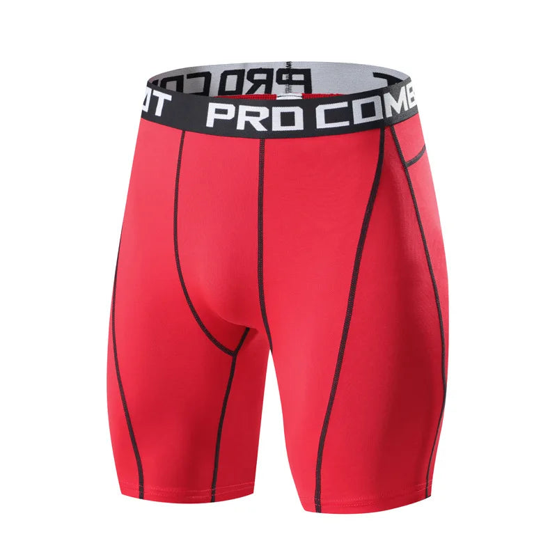 Men's Workout Shorts Compression Fitness Gym Running Training