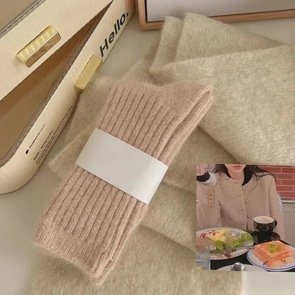 Women's Winter Socks Warm Long Thermal Mid Tube Socks