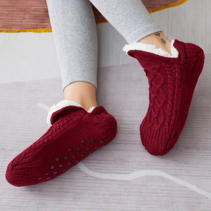 Men's Slipper Socks Warm Fuzzy Non-Slip Thermal Winter Socks