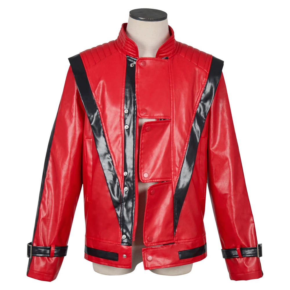 Men's Cosplay Jacket – Faux Leather Stage Costume Coat
