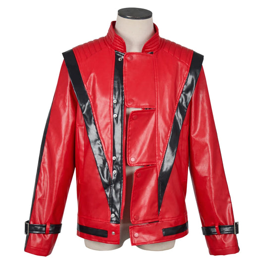 Men's Cosplay Jacket – Faux Leather Stage Costume Coat