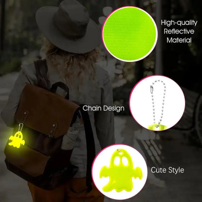Halloween Keychain Set 20 Piece Double-Sided Reflective Accessories