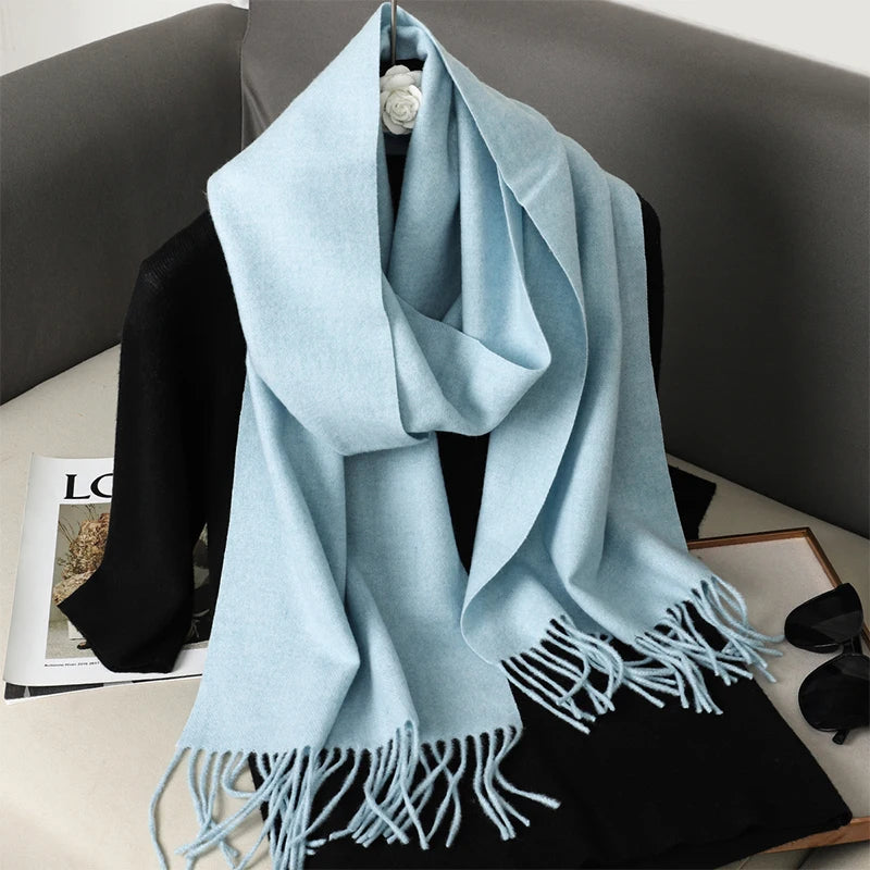 Women's Winter Scarf – Long Warm Solid Shawl Wrap
