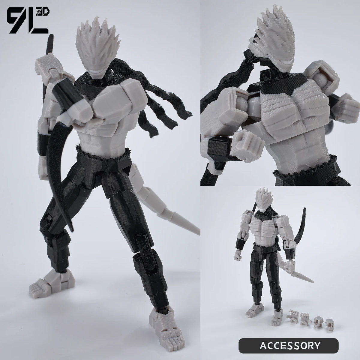 Poseable Action Figure 14cm 3D Printed Collectible Model