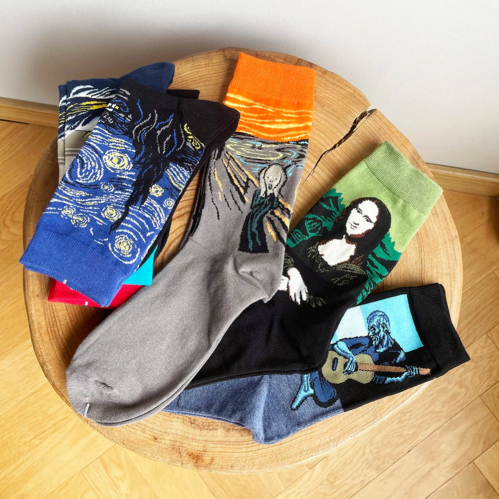 Women’s Casual Socks Cotton Blend Patterned Middle Tube