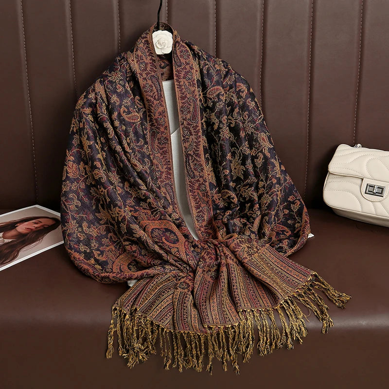 Women's Winter Scarf, Soft Pashmina Shawl Wrap