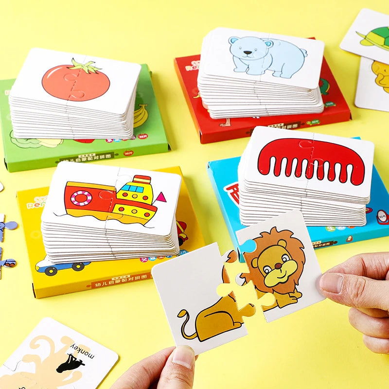 Montessori Matching Cards, Educational Puzzle Toy for Toddlers