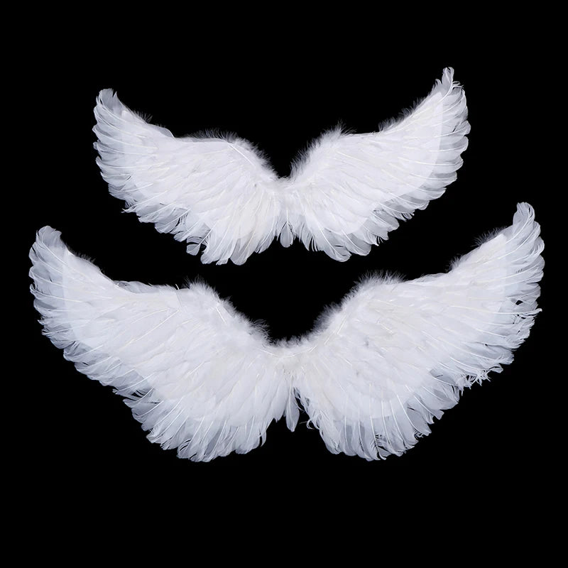 Angel Feather Wings with Elastic Straps for Halloween & Cosplay