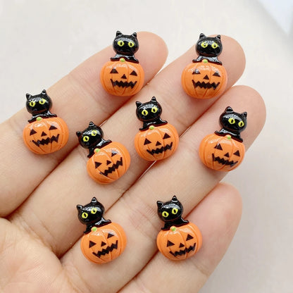 Halloween Nail Art Charms, 20Pcs 3D Resin Nail Decorations