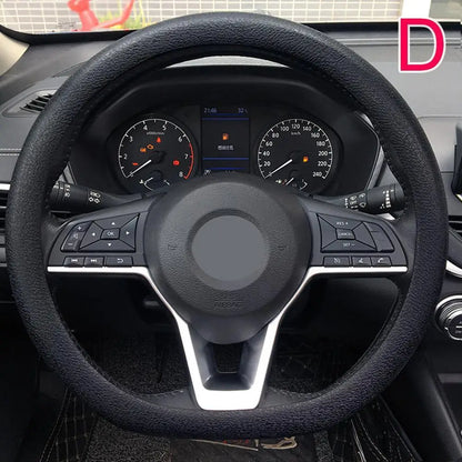Silicone Steering Wheel Cover Universal Anti Slip Stretch Fit