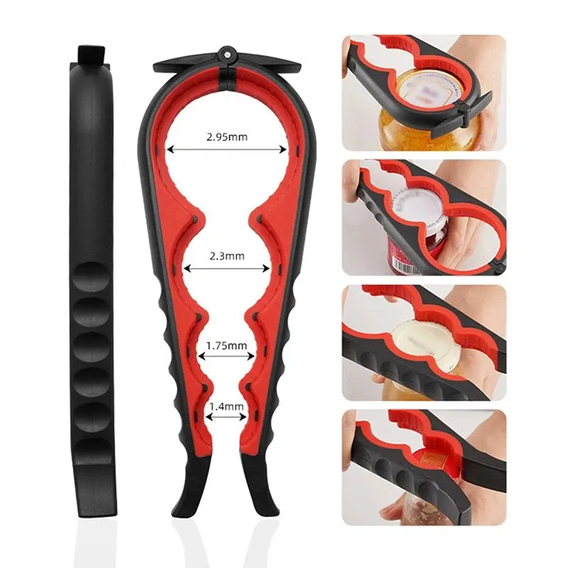 Multi Function Can Opener 4-in-1 Bottle & Jar Lid Opener