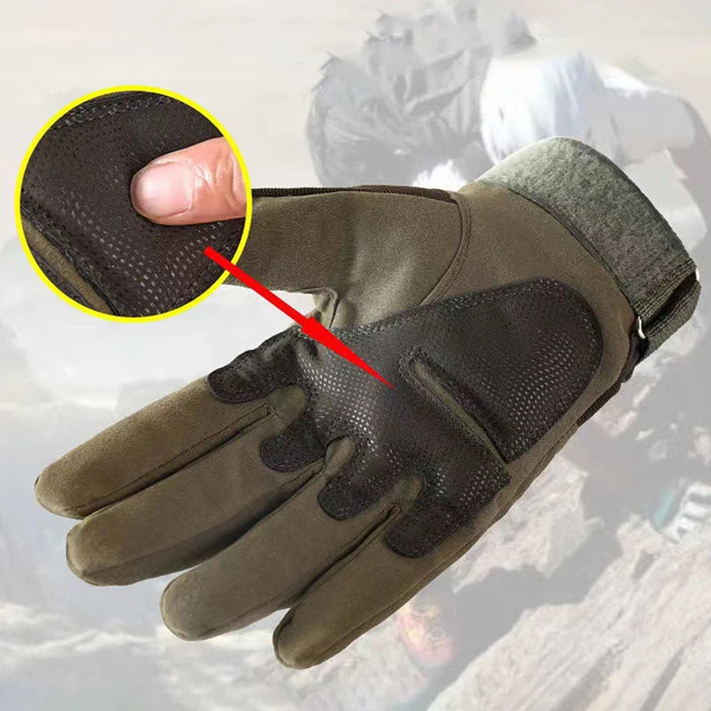 Tactical Gloves Full Finger Hard Shell Outdoor Cycling Gloves