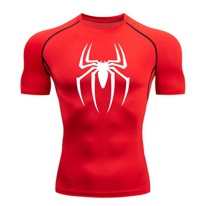 Men's Compression Shirt Quick Dry Short Sleeve Gym Running Top