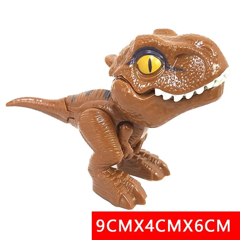 Dinosaur Finger Toy for Kids, Interactive Triceratops & T-Rex Model