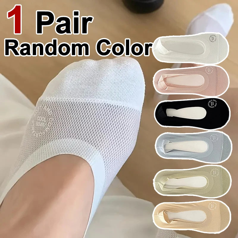Women’s No Show Socks – Breathable Mesh Low Cut Cotton Socks