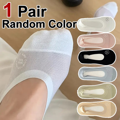 Women’s No Show Socks – Breathable Mesh Low Cut Cotton Socks