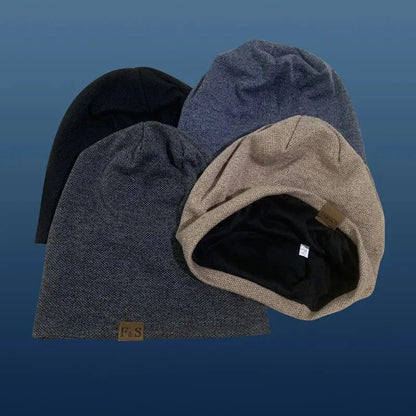 Knit Beanie Unisex Polyester Hat for Men and Women