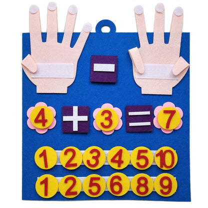 Montessori Math Toy for Toddlers – Felt Counting and Number Learning Game