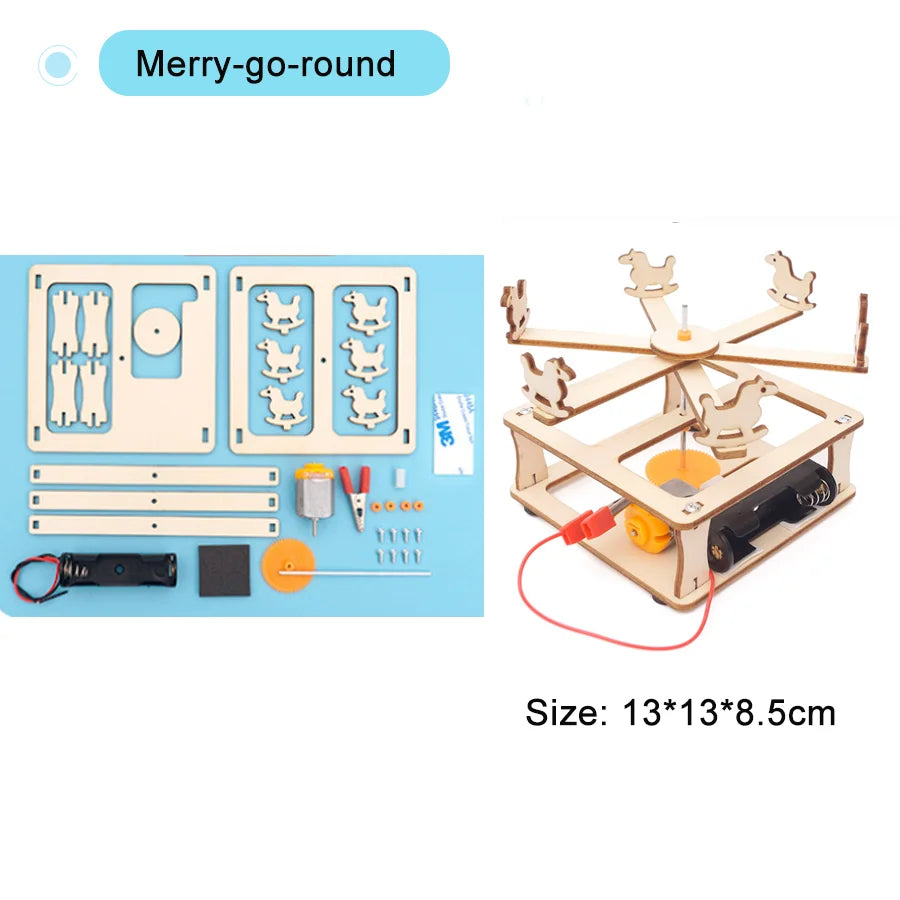 DIY STEM Science Kit Wooden Dinosaur Model for Teens