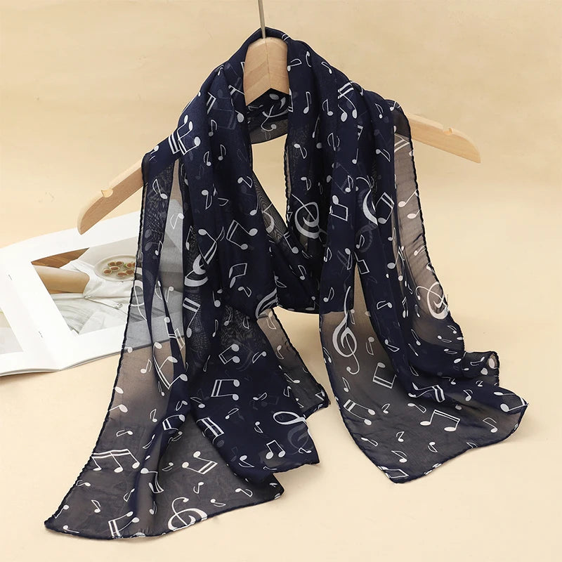 Chiffon Scarf for Women, 50×160cm Lightweight Summer Shawl