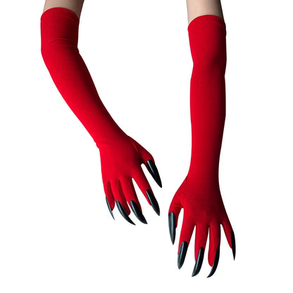 Halloween Claw Gloves 43cm Long Nail Costume Mittens for Women
