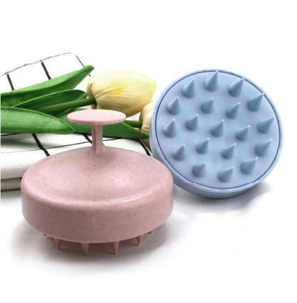 Silicone Shampoo Brush Scalp Massage Hair Washing Brush