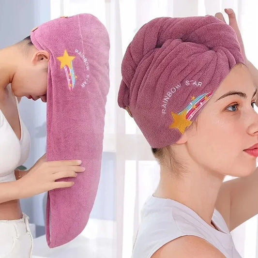Microfiber Hair Towel Wrap, Quick Dry Hair Towel for Women & Girls