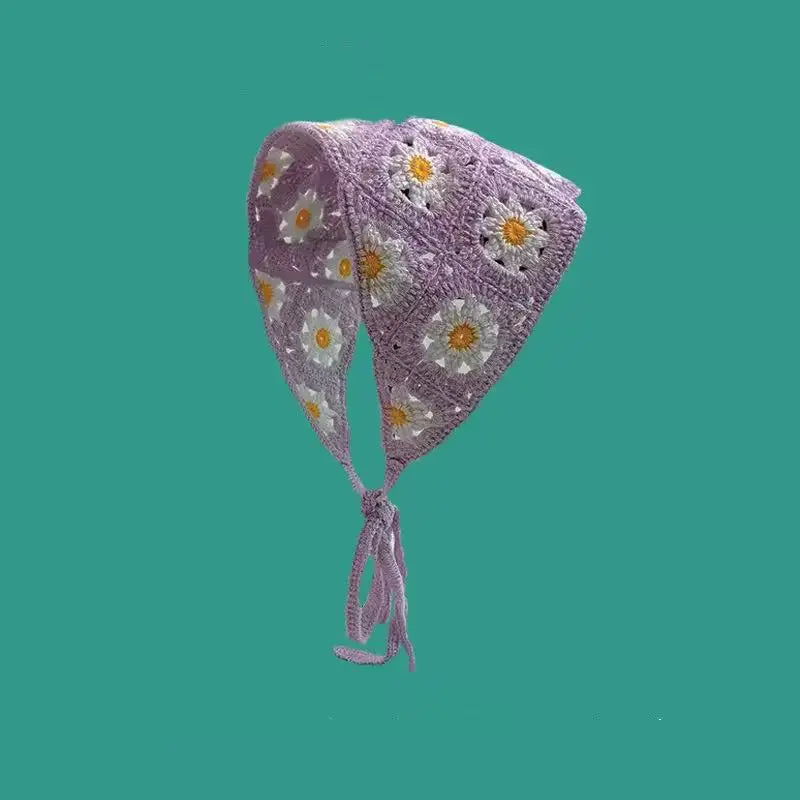 Women's Headscarf, Knitted Triangular Summer Head Wrap
