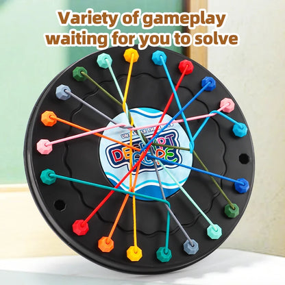 Rope Untangling Puzzle Game, Logic Challenge Toy for Kids