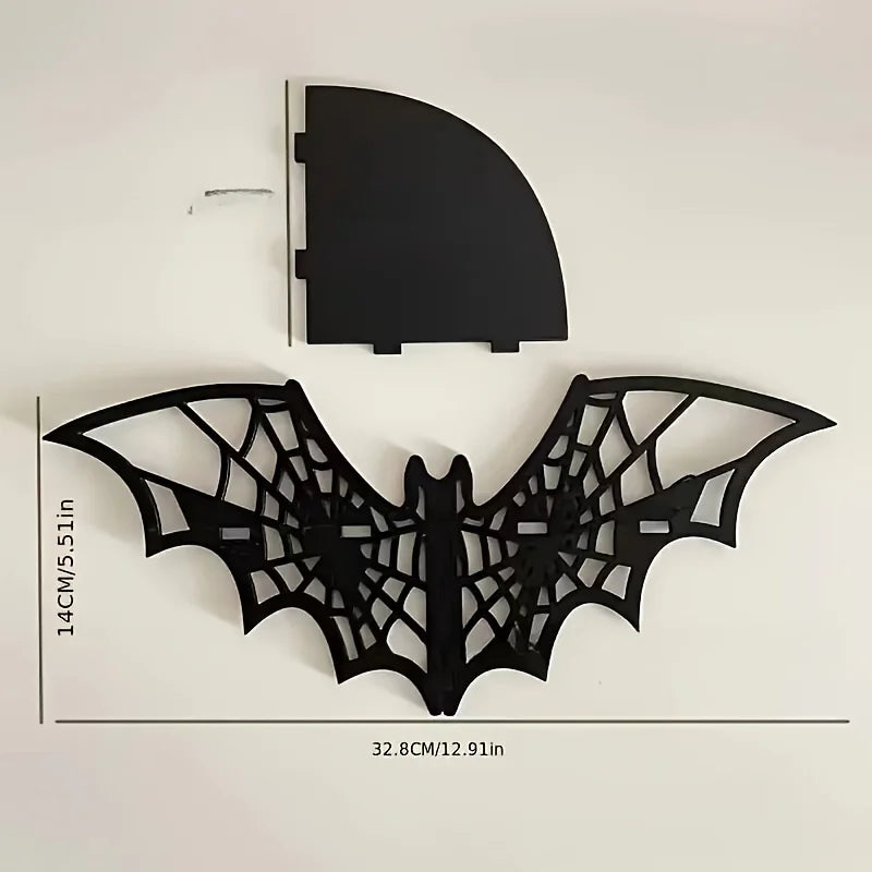 Floating Display Shelf, Wall Mounted Wooden Corner Shelf