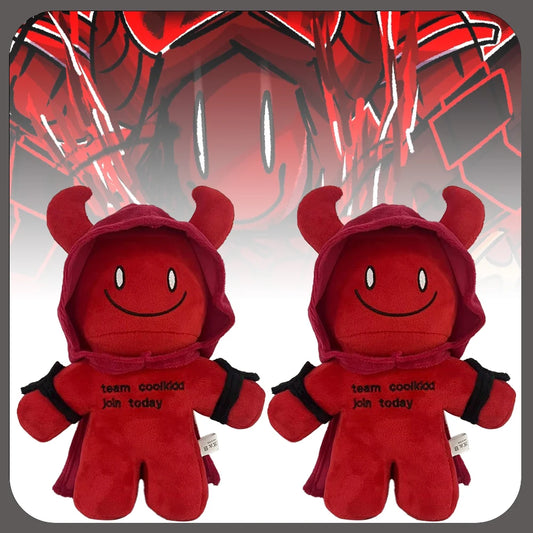 Red Devil Plush Toy 25cm Soft Halloween Cartoon Stuffed Doll