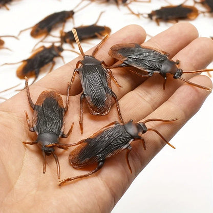 Fake Cockroach Toy 50PCS Realistic Halloween Prank Bugs