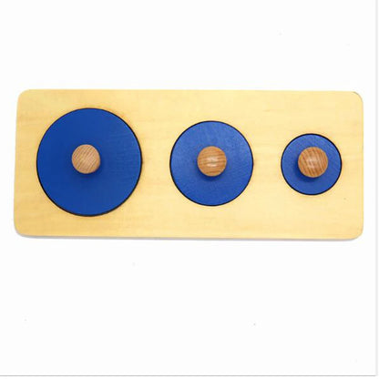 Wooden Shape Sorting Puzzle – Geometric Montessori Learning Toy