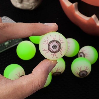 Halloween Bouncy Balls 3cm Glow Eyeball Toy 5-50PCS