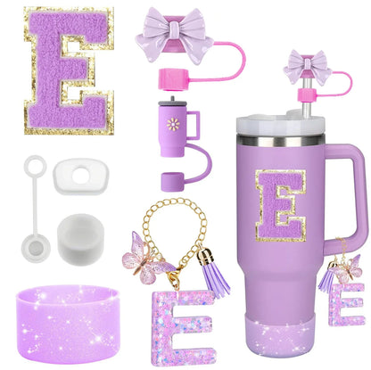 Tumbler Accessories Set – 8PCS Silicone Straw & Cup Covers