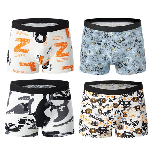 Men's Boxer Shorts Printed Comfortable Underwear XS-3XL