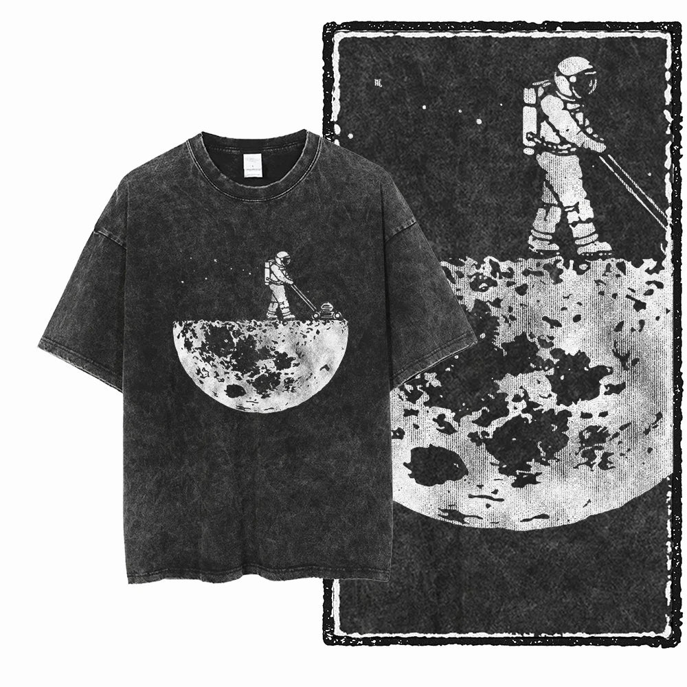 Space T Shirt for Men  Astronaut Graphic Cotton Tee