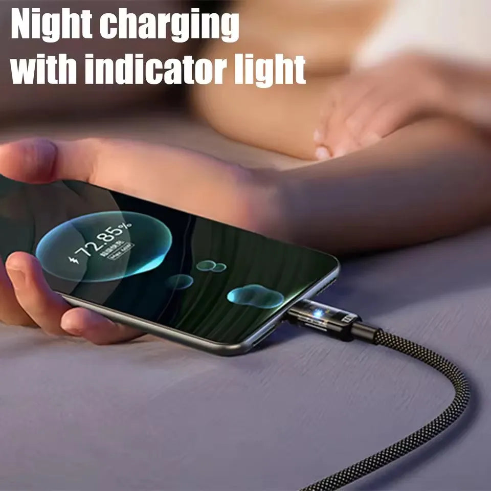 240W USB C Cable with LED Display – 5A Nylon Fast Charging