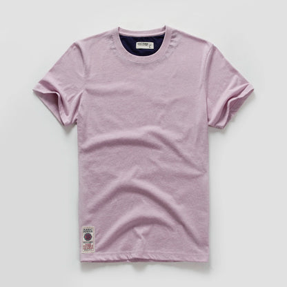 Men's T-Shirts Cotton Short Sleeve Casual O-Neck