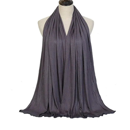 Cotton Hijab Scarf Soft Jersey Muslim Head Wrap for Women